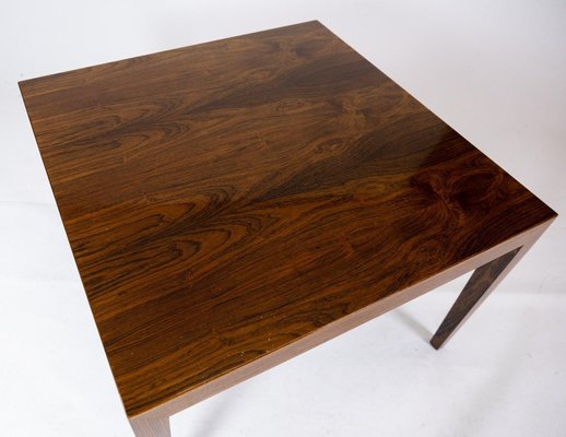 Coffee Table in Rosewood by Severin Hansen for Haslev Furniture, 1960s-UY-934846