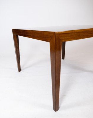 Coffee Table in Rosewood by Severin Hansen for Haslev Furniture, 1960s-UY-934846