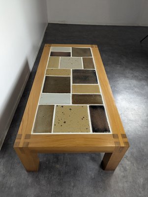 Coffee Table in Sandstone and Elm from Maison Regain-HLV-2024392