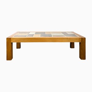 Coffee Table in Sandstone and Elm from Maison Regain-HLV-2024392