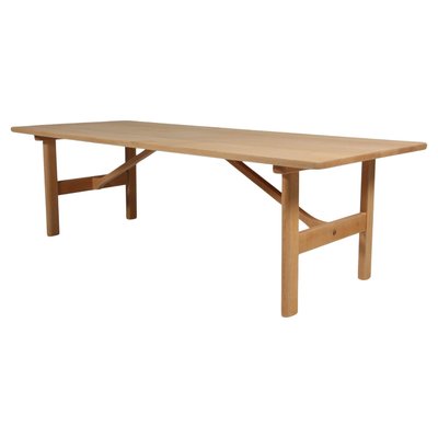 Coffee Table in Soap Treated Oak Model 268 attributed to Børge Mogensen for Fredericia, Denmark, 1960s-HJB-2028589