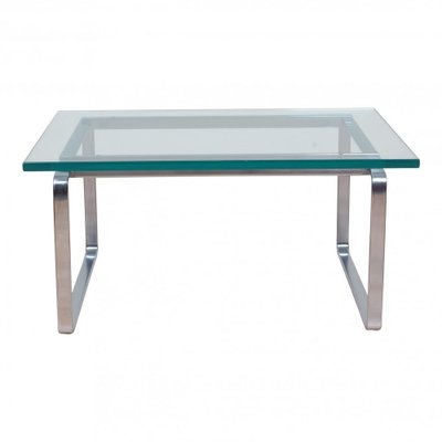 Coffee Table in Steel and Glass by Jørgen Kastholm for Kill International-MTD-1400243