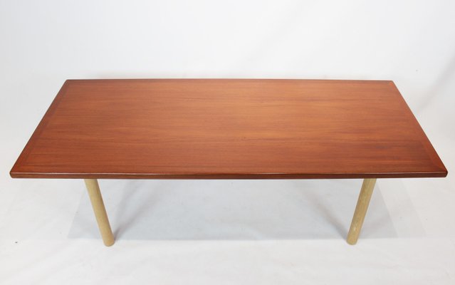 Coffee Table in Teak and Oak by Hans J. Wegner for Andreas Tuck, 1960s-UY-684010