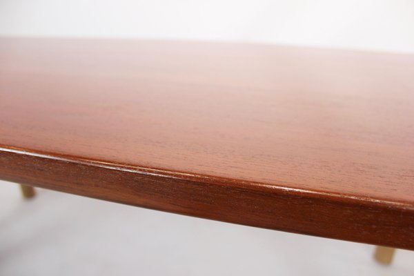 Coffee Table in Teak and Oak by Hans J. Wegner for Andreas Tuck, 1960s-UY-684010