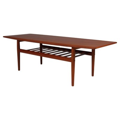 Coffee Table in Teak attributed to Grete Jalk for Glostrup, 1960s-HJB-2028588