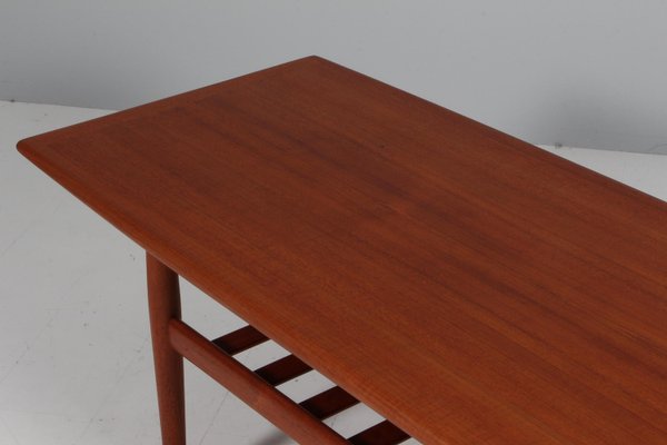 Coffee Table in Teak attributed to Grete Jalk for Glostrup, 1960s-HJB-2028588