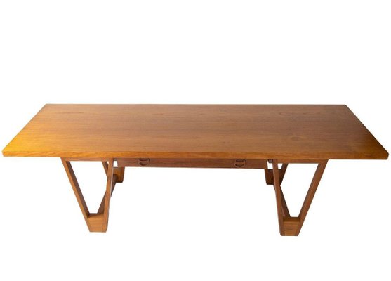 Coffee Table in Teak by Illum Wikkelsø, 1960s-UY-884656