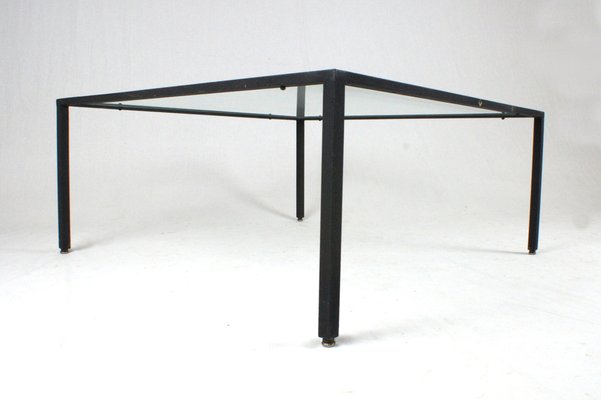 Coffee Table Metal and Crystal by 'Campo E Graffi', Italy, 1960s-SAV-1823437