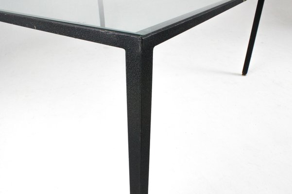 Coffee Table Metal and Crystal by 'Campo E Graffi', Italy, 1960s-SAV-1823437