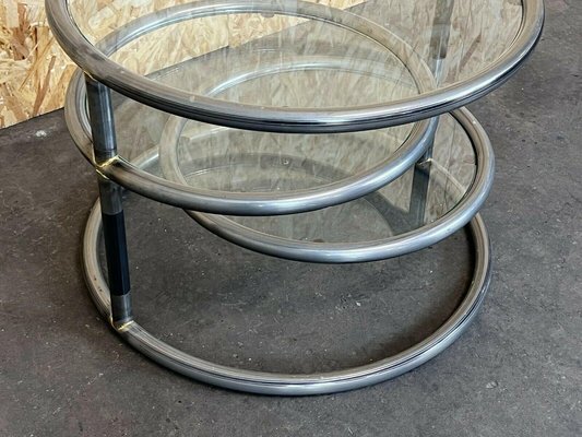 Coffee Table Metal Side Table Adjustable Coffee Table Design 60s 70s-EJL-1073325