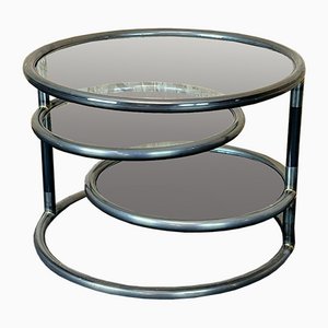 Coffee Table Metal Side Table Adjustable Coffee Table Design 60s 70s-EJL-1073325