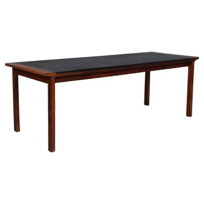 Coffee Table of Rosewood and Leather by Hans Olsen-HJB-980635