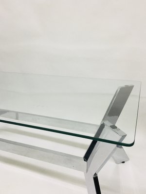 Coffee Table with Chrome Legs, 1970s-UWE-1408343