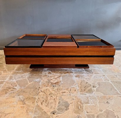 Coffee Table with Compartments by Carlo Hauner for Forma, 1960s-QZZ-2021310