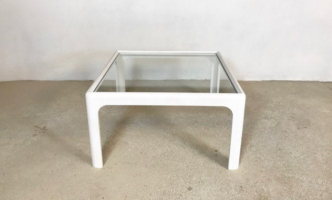 Coffee Table with Glass Top by Peter Ghyczy for Horn Collection, 1960s-JP-609391