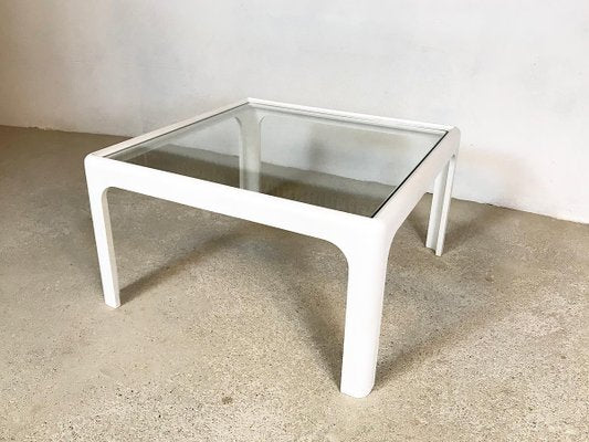 Coffee Table with Glass Top by Peter Ghyczy for Horn Collection, 1960s-JP-609391