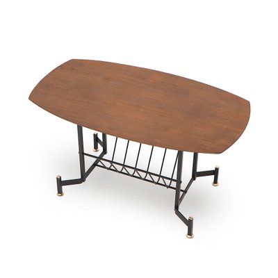 Coffee Table with Magazine Rack, 1950s-EZ-1776732