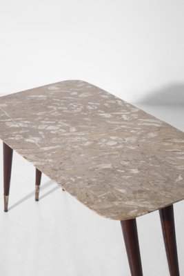 Coffee Table with Marble Top attributed to Giuseppe Scapinelli Form, 1950s-RCE-1802020