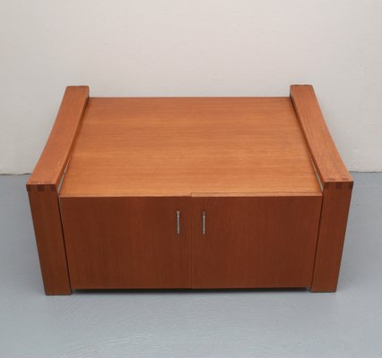 Coffee Table with Storage Space in Oak, 1970s-PF-1802171