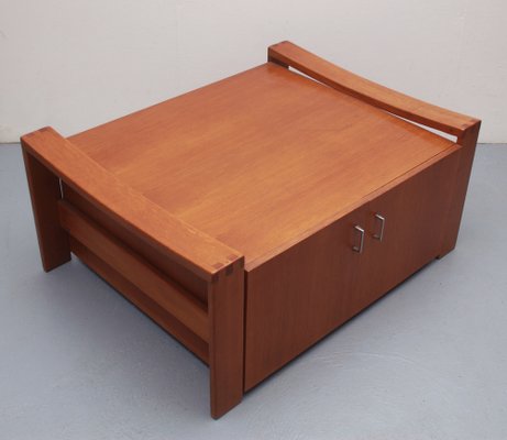 Coffee Table with Storage Space in Oak, 1970s-PF-1802171