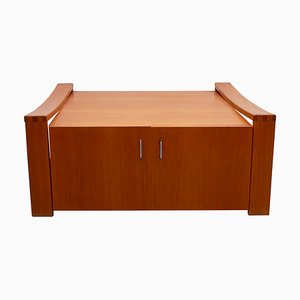 Coffee Table with Storage Space in Oak, 1970s-PF-1802171