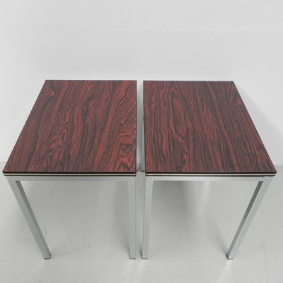 Coffee Tables With Wood Print, Set of 2-TL-1173385