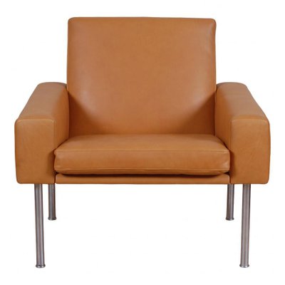 Cognac Aniline Leather Airport Chair by Hans J. Wegner for Getama-MTD-1400535