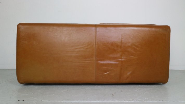 Cognac Leather 2-Seater Bengodi Sofa by Cini Boeri for Arflex, Italy, 1970-DT-2026199