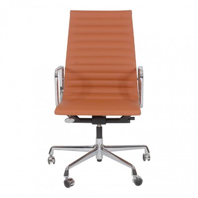 Cognac Leather EA-119 Office Chair by Charles Eames for Vitra-MTD-1400292