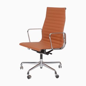 Cognac Leather EA-119 Office Chair by Charles Eames for Vitra-MTD-1400292