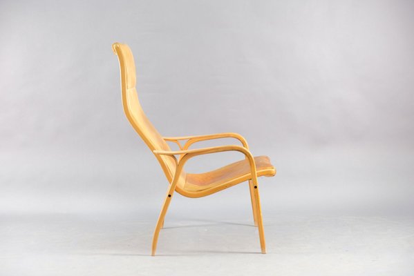 Cognac Leather Lamino Lounge Chair by Yngve Ekström for Swedese, 1960s-CIP-683949