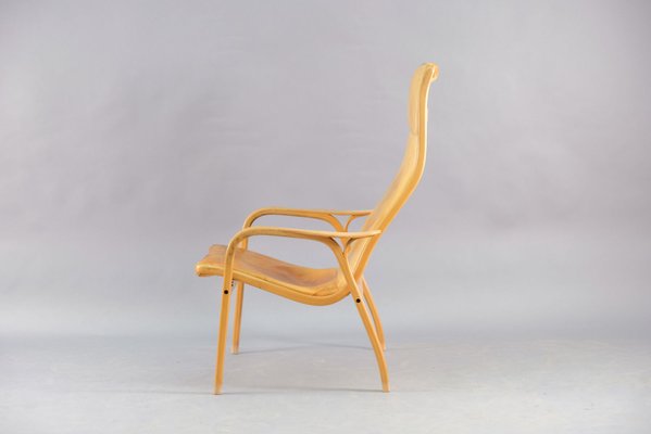 Cognac Leather Lamino Lounge Chair by Yngve Ekström for Swedese, 1960s-CIP-683949