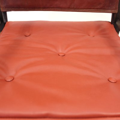 Cognac Leather Safari Chair by Kaare Klint for Ruud Rasmussen, 1960s-KQ-1180192