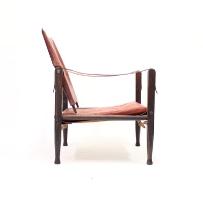 Cognac Leather Safari Chair by Kaare Klint for Ruud Rasmussen, 1960s-KQ-1180192