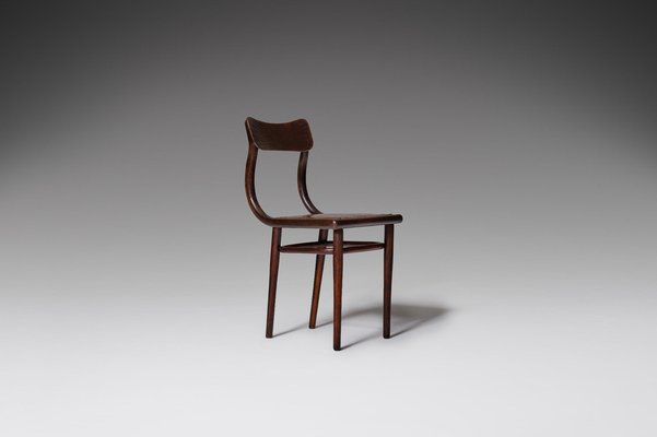 Cognac Leather Side Chair from Thonet, 1900-CO-1222959