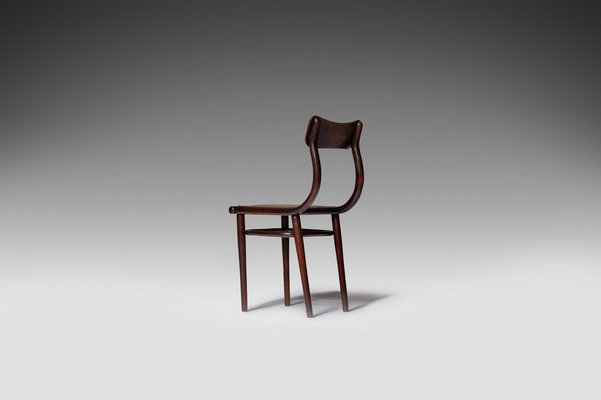 Cognac Leather Side Chair from Thonet, 1900-CO-1222959