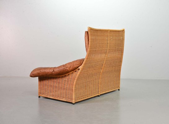 Cognac Patchwork Leather Sofa attributed to Gerard Van Den Berg, The Netherlands, 1970s-IXC-1411059