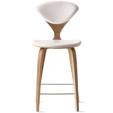 Wood Base Stool – with seat and back pads (Request Info)