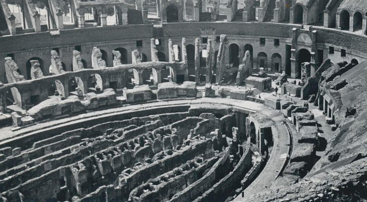 Colloseum, Italy, 1950s, Black & White Photograph-DYV-1236154