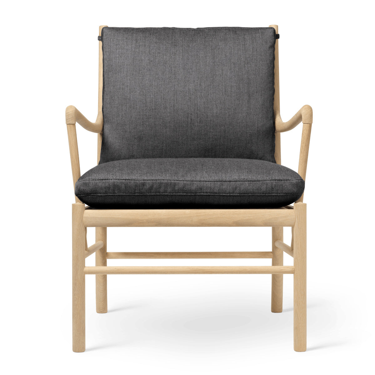 OW149 | Colonial Chair by Carl Hansen & Søn #Oak/Soaped/Fabric | Re-wool | 198