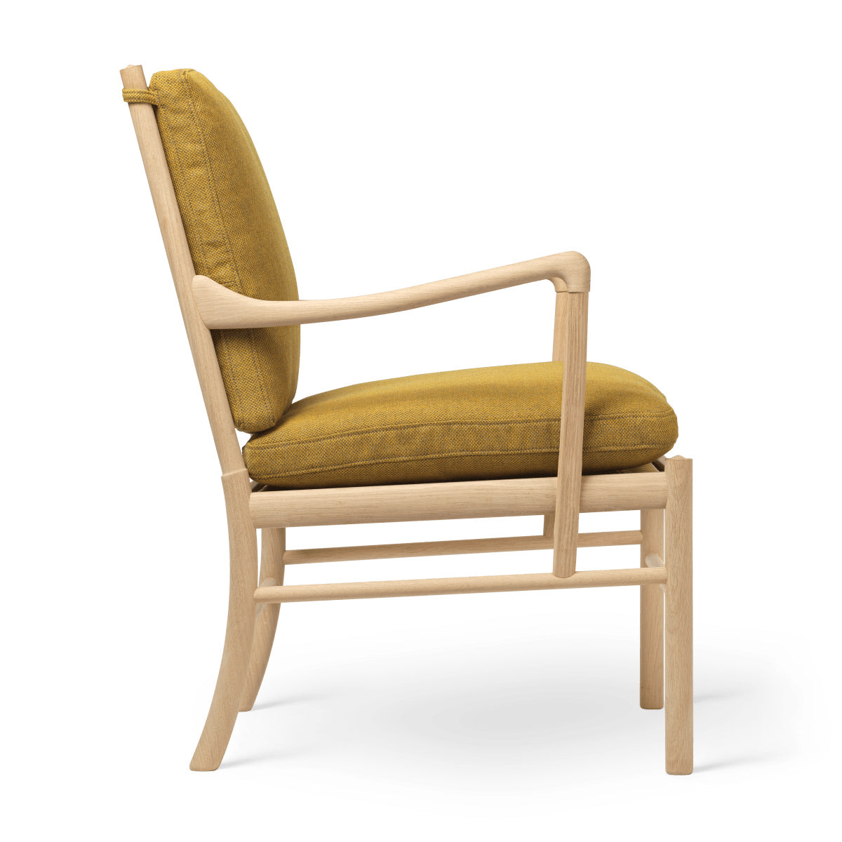 OW149 | Colonial Chair by Carl Hansen & Søn #Oak/Soaped/Fabric | Re-wool | 448