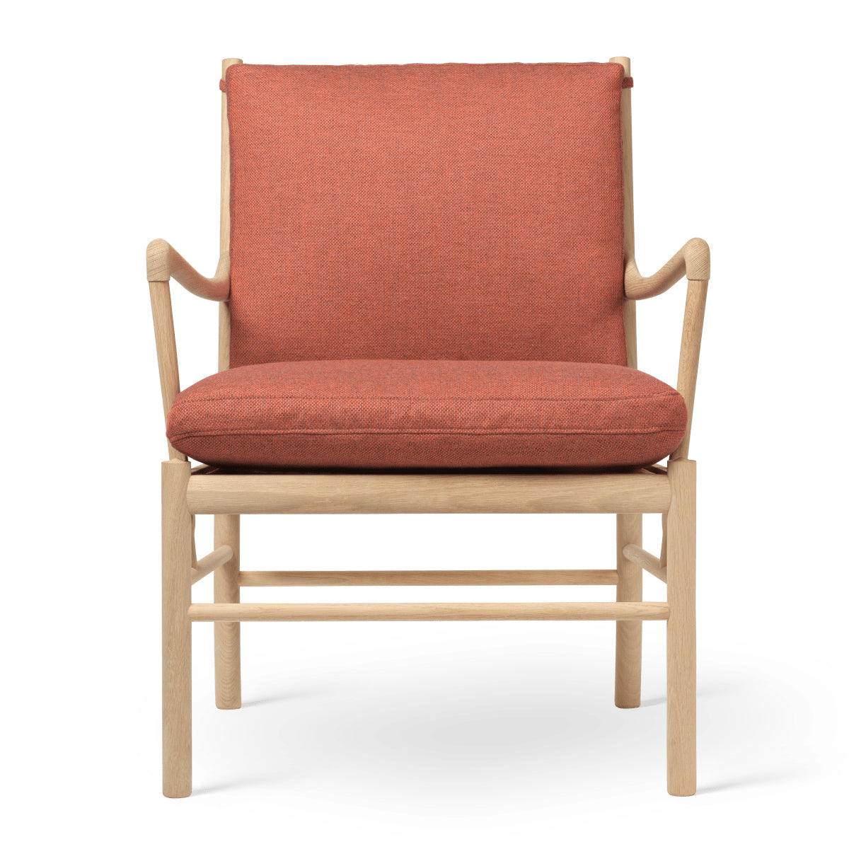 OW149 | Colonial Chair by Carl Hansen & Søn #Oak/Soaped/Fabric | Re-wool | 558