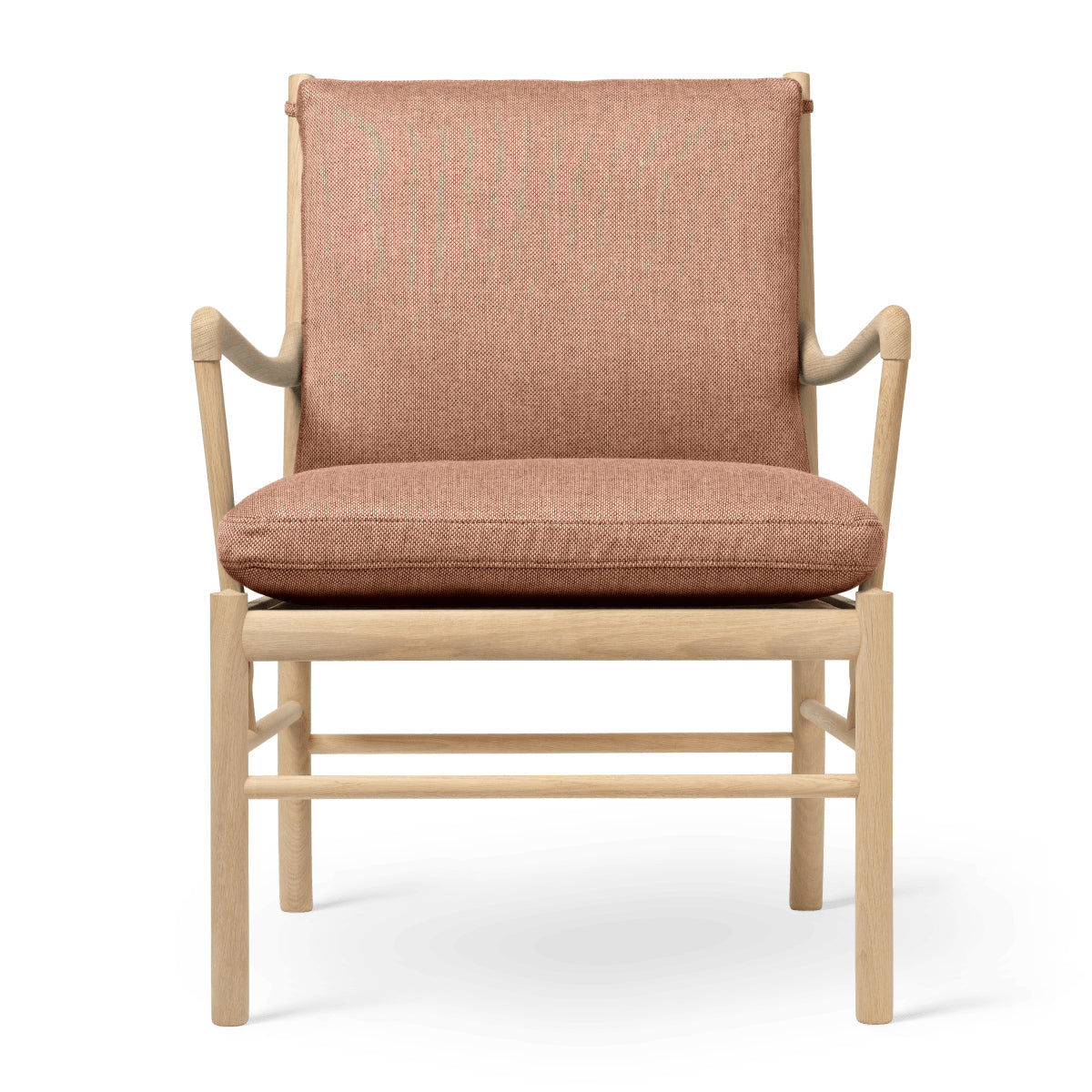 OW149 | Colonial Chair by Carl Hansen & Søn #Oak/Soaped/Fabric | Re-wool | 568