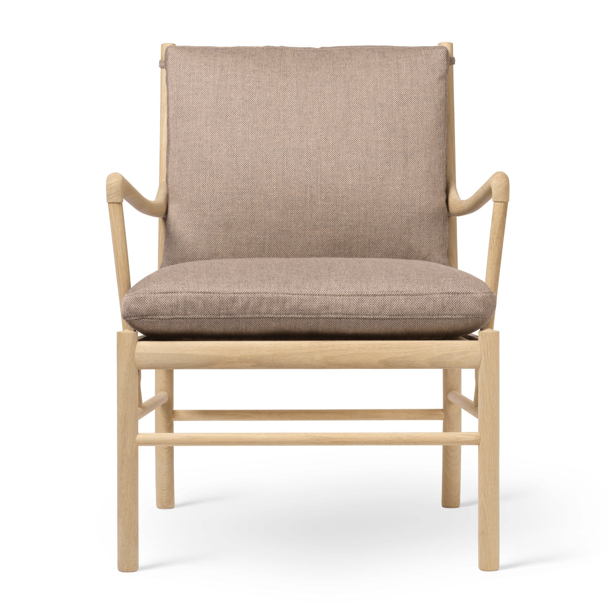 OW149 | Colonial Chair by Carl Hansen & Søn #Oak/Soaped/Fabric | Re-wool | 628