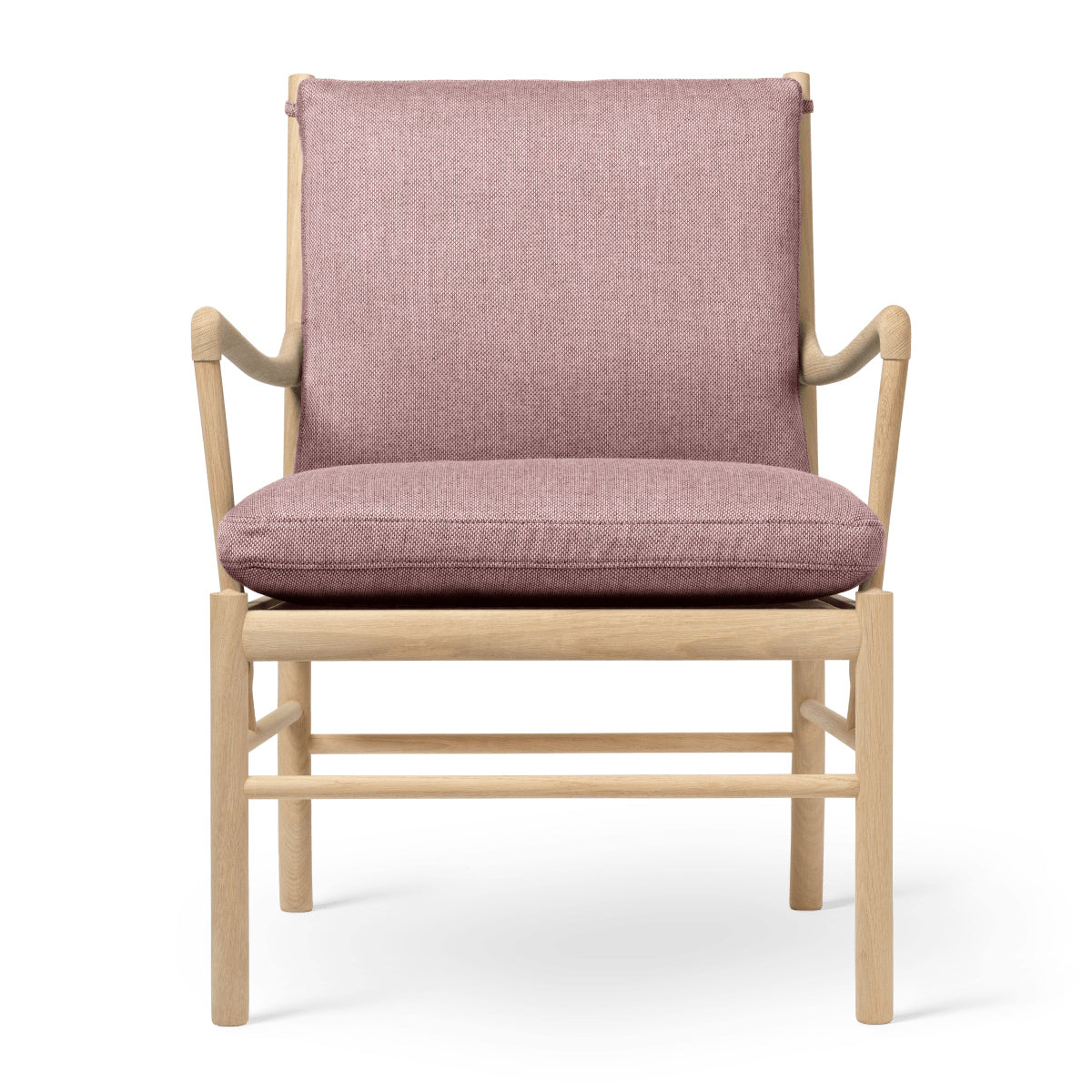 OW149 | Colonial Chair by Carl Hansen & Søn #Oak/Soaped/Fabric | Re-wool | 648