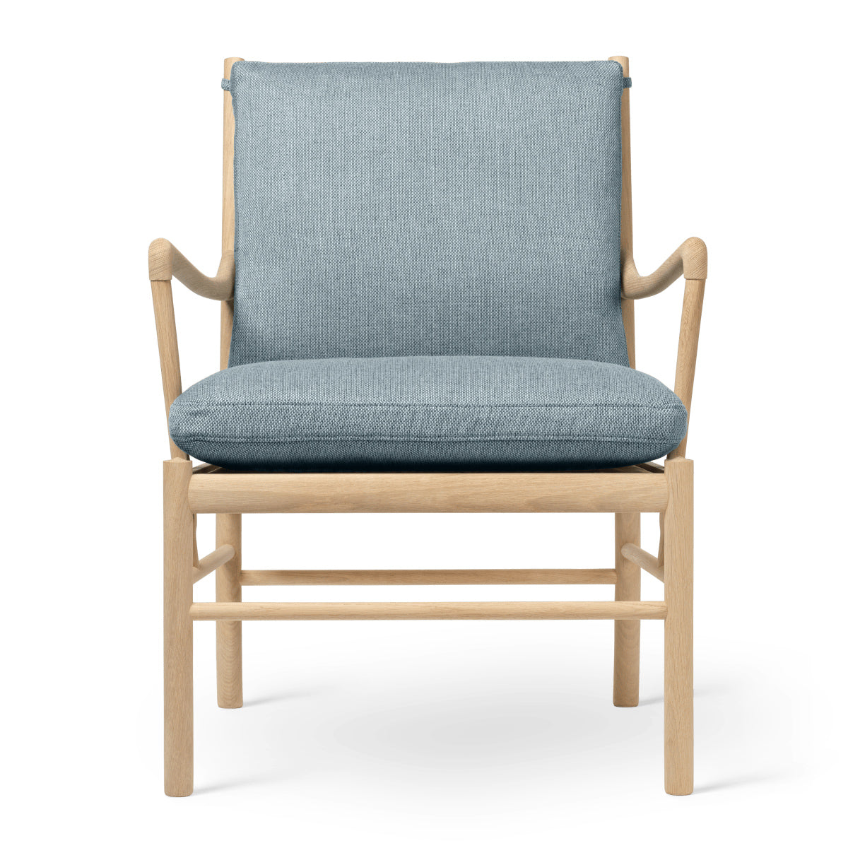 OW149 | Colonial Chair by Carl Hansen & Søn #Oak/Soaped/Fabric | Re-wool | 718