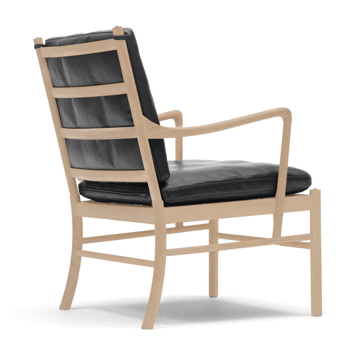 OW149 | Colonial Chair by Carl Hansen & Søn #Oak/White Oiled/Leather | Loke | 7150