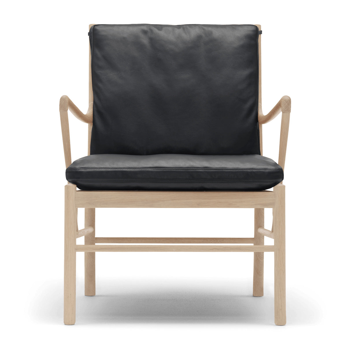 OW149 | Colonial Chair by Carl Hansen & Søn #Oak/White Oiled/Leather | Thor | 301