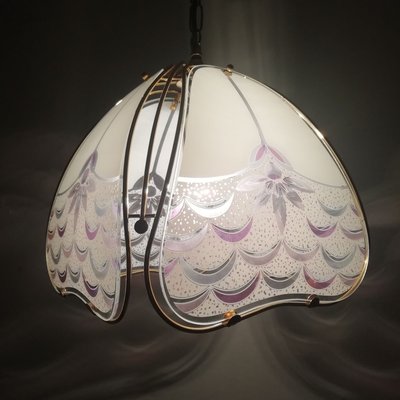 Colored Glass Ceiling Lamp, 1990s-RGF-888860