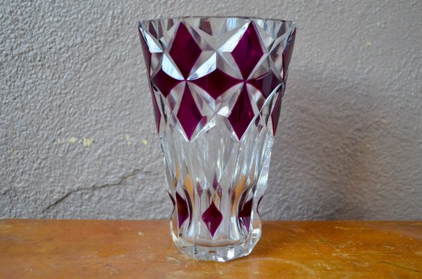 Colored Glass Vase, 1960s-AIU-846203